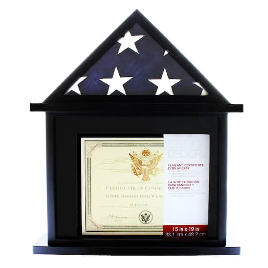 Flag Certificate Display Case By Studio Decor